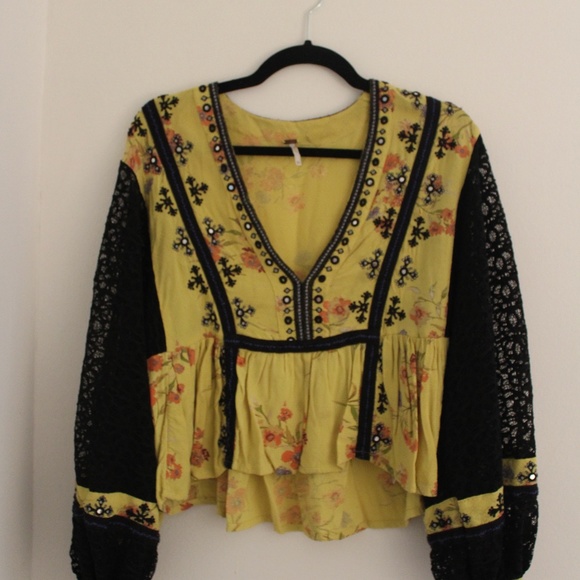 Free People Women's Boogie All Night Blouse - Picture 2 of 9